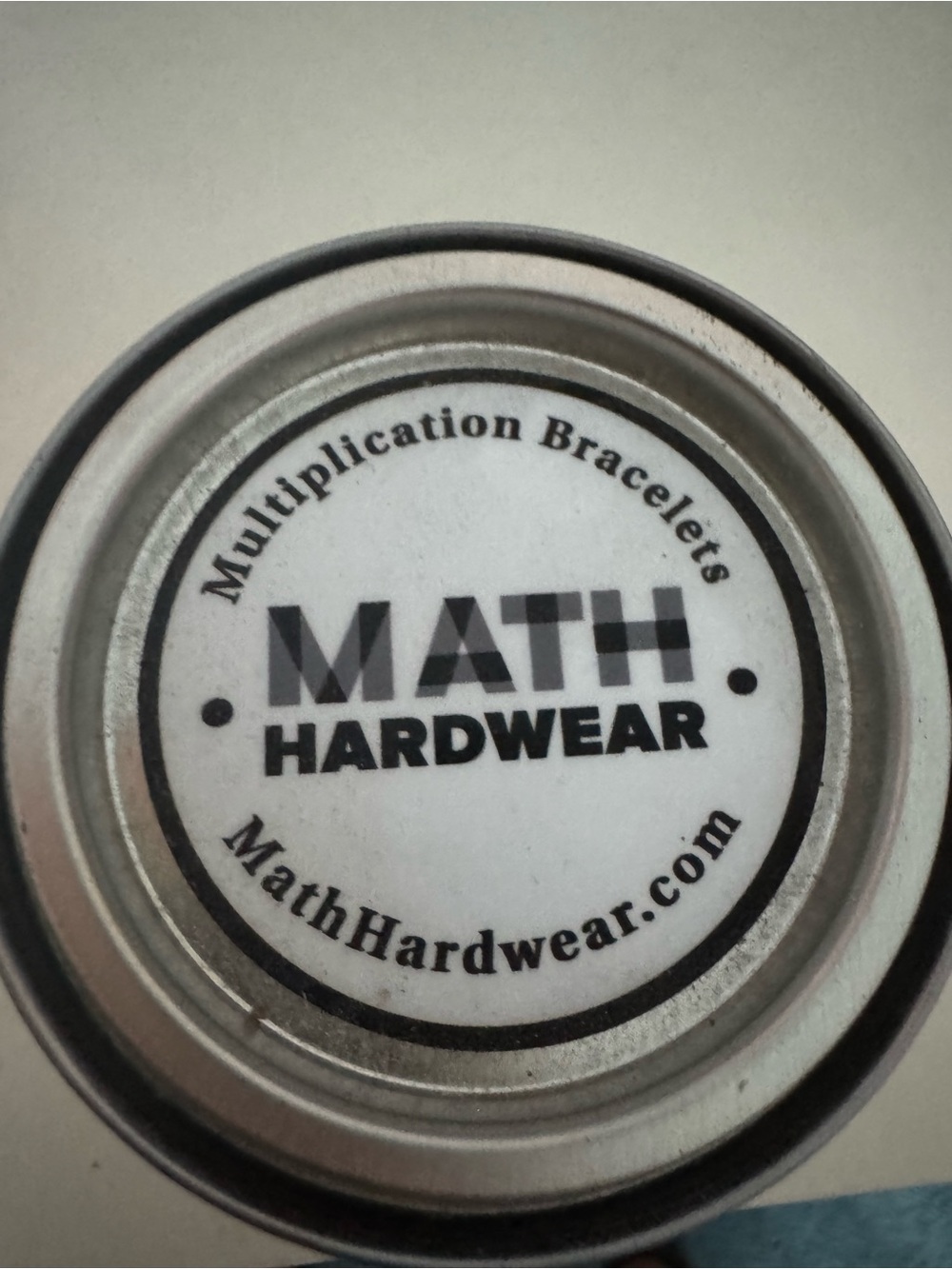 MATH HARDWEAR Multiplication Bracelet Tin - Black and White